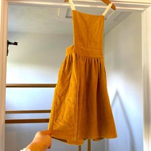 ORG COTTON PINAFORE DRESS